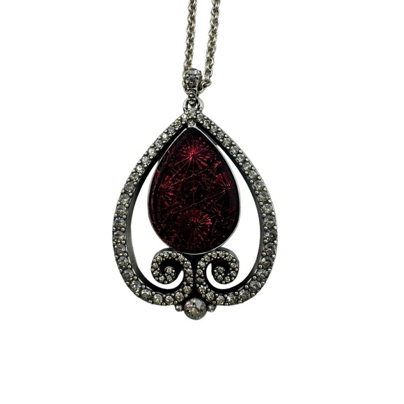 Brighton Jewelry - Brighton Sea Of Love Necklace Red Silver Women's Size OS NWT